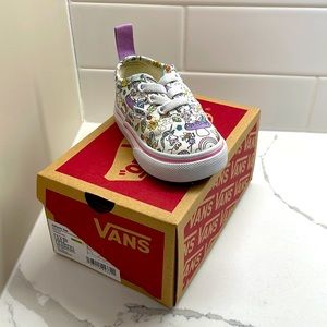 Toddler Size 3 Unicorn Patterned Slip On Vans